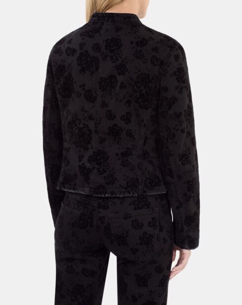 Veste en denim noire