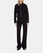 Veste en denim noire