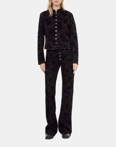 Veste en denim noire