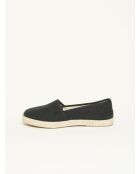 Chaussons Camping Linen uni V Noirs