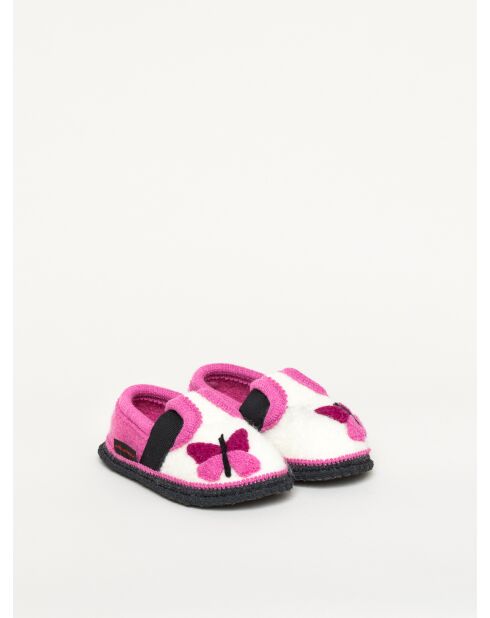 Chaussons Bobby Schmetterling rose/blanc