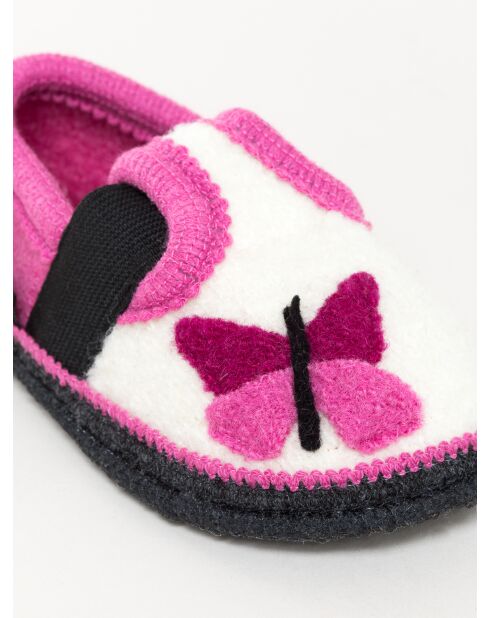 Chaussons Bobby Schmetterling rose/blanc