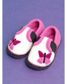Chaussons Bobby Schmetterling rose/blanc