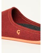 Chaussons Wool Slide-In Rouge orangé