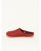 Chaussons Wool Slide-In Rouge orangé