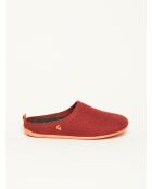Chaussons Wool Slide-In Rouge orangé