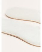 Semelles Lammfellsohle Kork Blanches