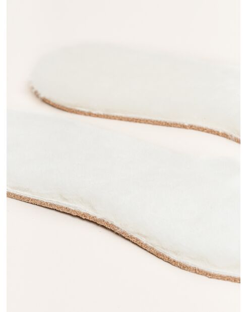 Semelles Lammfellsohle Kork Blanches