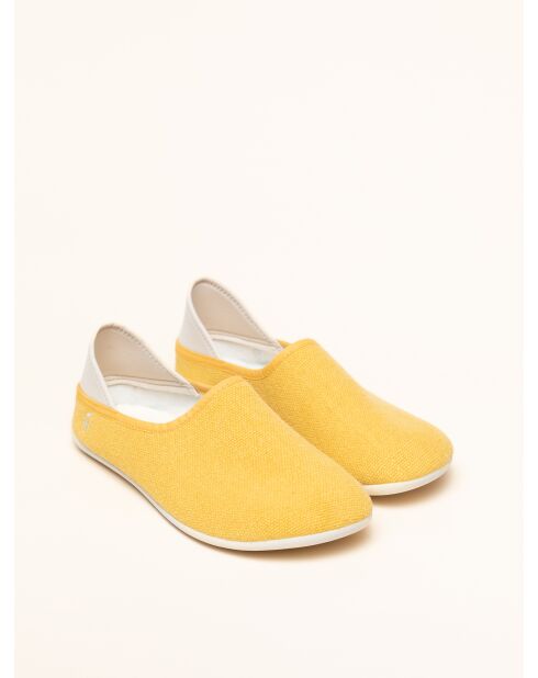 Chaussons Linen Slip-On Jaunes
