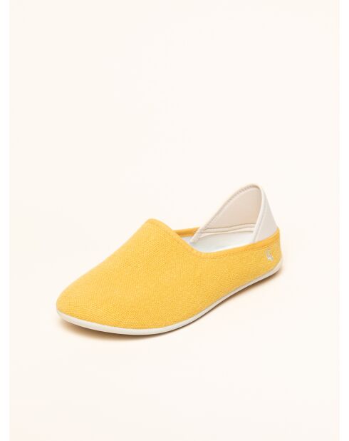 Chaussons Linen Slip-On Jaunes