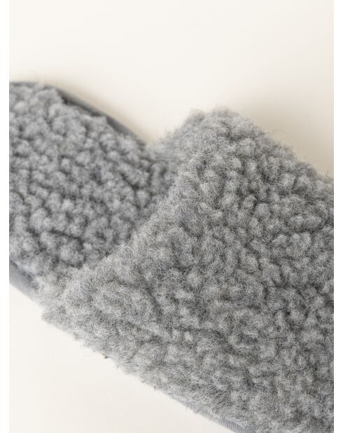 Chaussons Curly Wool Gris