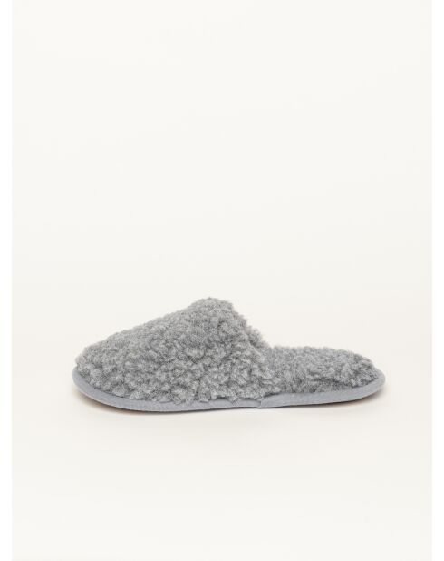 Chaussons Curly Wool Gris