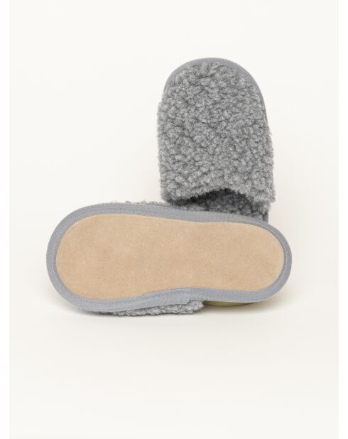 Chaussons Curly Wool Gris