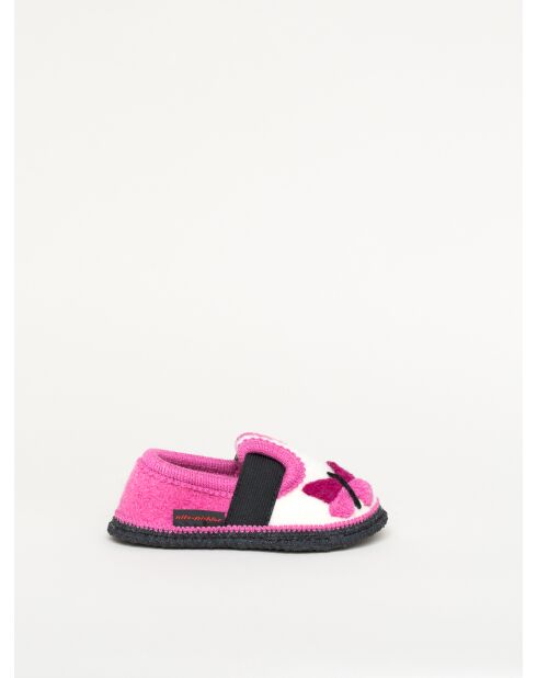 Chaussons Bobby Schmetterling rose/blanc
