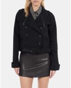 Blouson style trench noir
