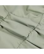 Top court avec fronces kaki-gris