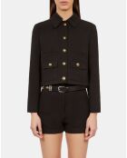 Veste en tweed noire