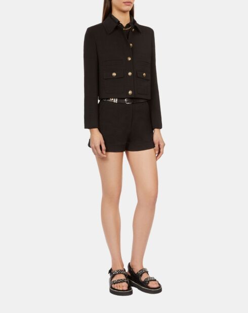 Veste en tweed noire