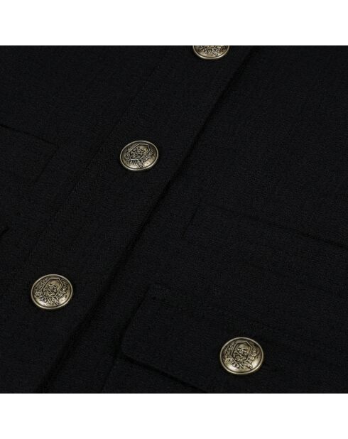 Veste en tweed noire