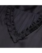 Top avec fronces noir