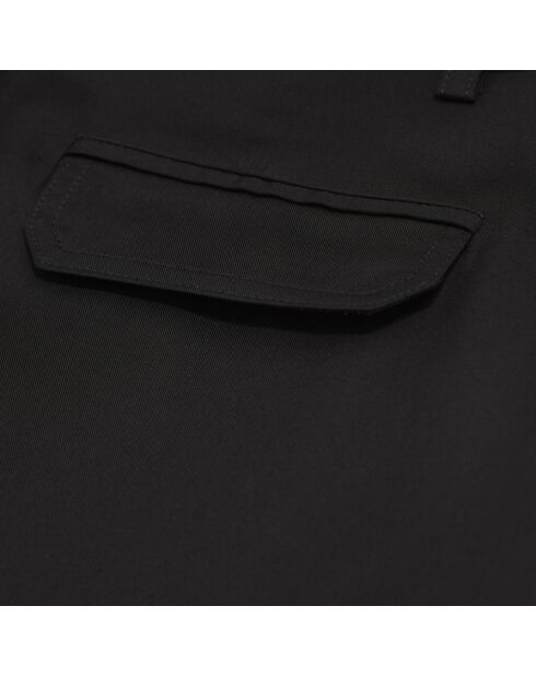 Pantalon droit tencel style militaire noir