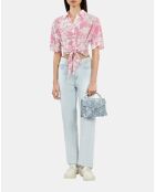 Jean droit décoloré bleu clair