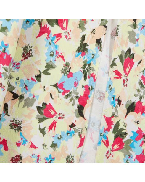 Jupe longue fleurie jaune