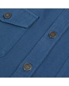 Chemise en lin et coton bleu marine moyen