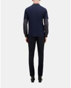 T-shirt avec sérigraphie bleu marine