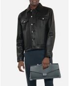 Blouson en cuir noir