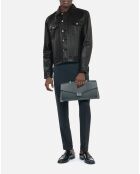 Blouson en cuir noir