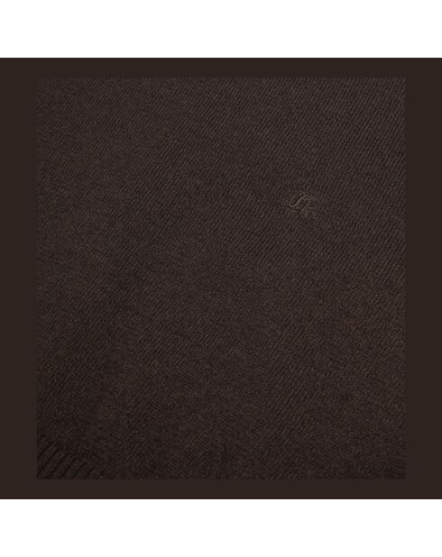 Pull en laine marron