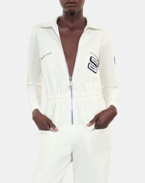 Combinaison The Kooples x Carolina Ritzler en coton écrue