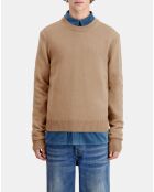 Pull en laine marron