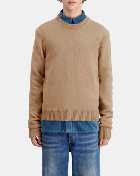 Pull en laine marron