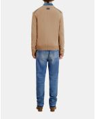 Pull en laine marron