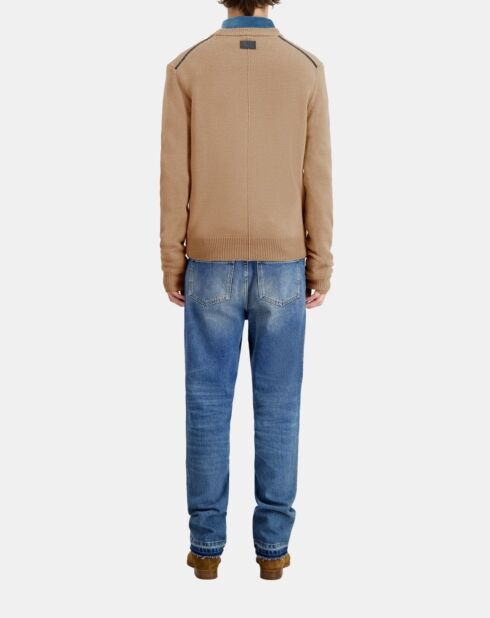 Pull en laine marron