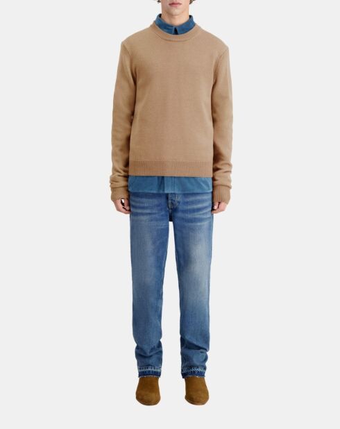 Pull en laine marron