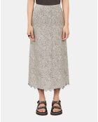 Jupe longue léopard noire et blanche