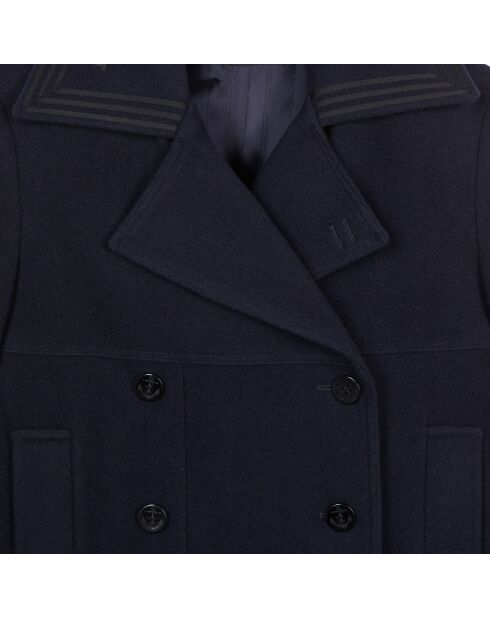 Caban court bleu marine foncé