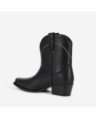Bottes western en cuir noires