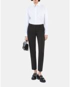 Chemise avec broderie Skull heart blanche