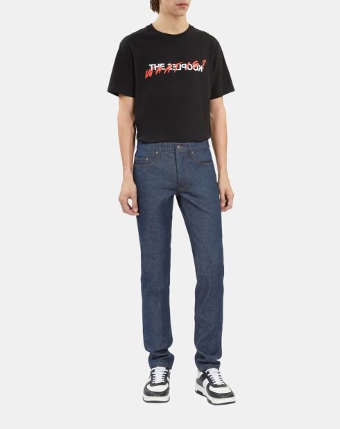 Jean slim bleu foncé brut