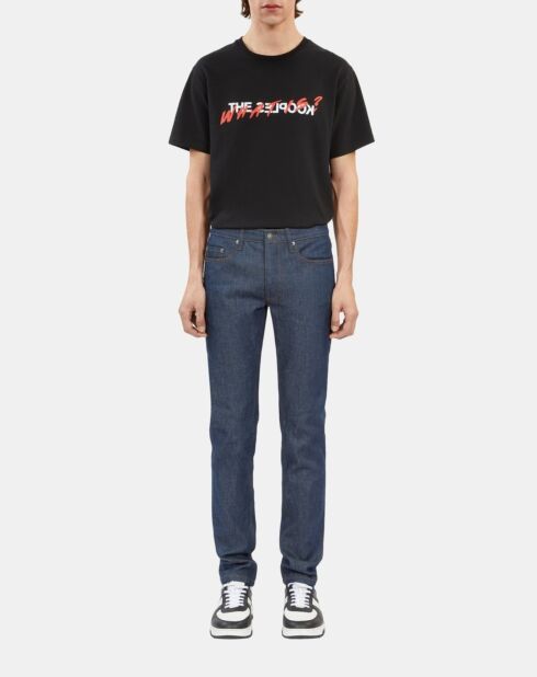 Jean slim bleu foncé brut