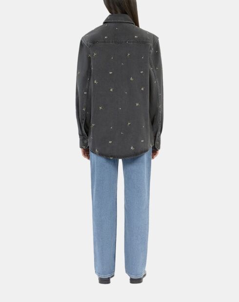 Surchemise en denim grise