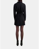 Robe courte avec drapé noire