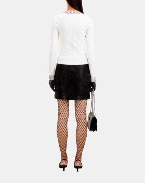 Pull avec spikes écru