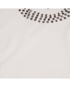 Pull avec spikes écru