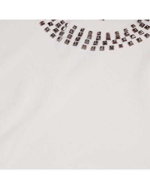 Pull avec spikes écru