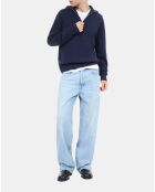 Pull en laine bleu marine